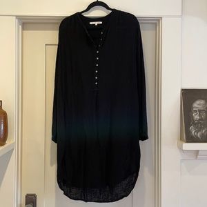 Xirena Cotton Gauze Henley Dress